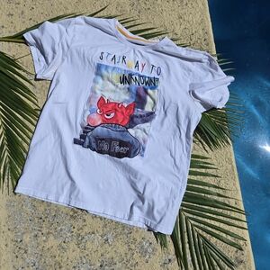 No Fear White Graphic Men's Tee